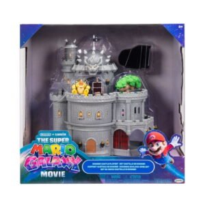 The Super Mario Galaxy Movie Deluxe Bowser Castle Playset Includes Figure and Accessories