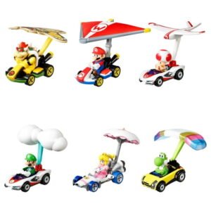 Hot Wheels Mario Kart Gliders 1:64 Scale Die-Cast Character Toy Car