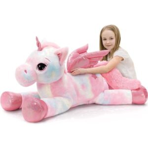Giant Unicorn Stuffed Animal Plush Toy Large Winged Unicorn Jumbo 43 inch Big Size