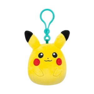 Squishmallows Clip-On Pokemon Pikachu Plush Toy 3.5-inch Portable Soft Plush