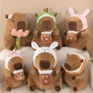 Capybara Plush Toy Cute Stuffed Animal Simulation Doll Kids Gift