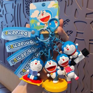 Cute Doraemon doll pendant keychain cartoon character Doraemon cat car pendant keychain