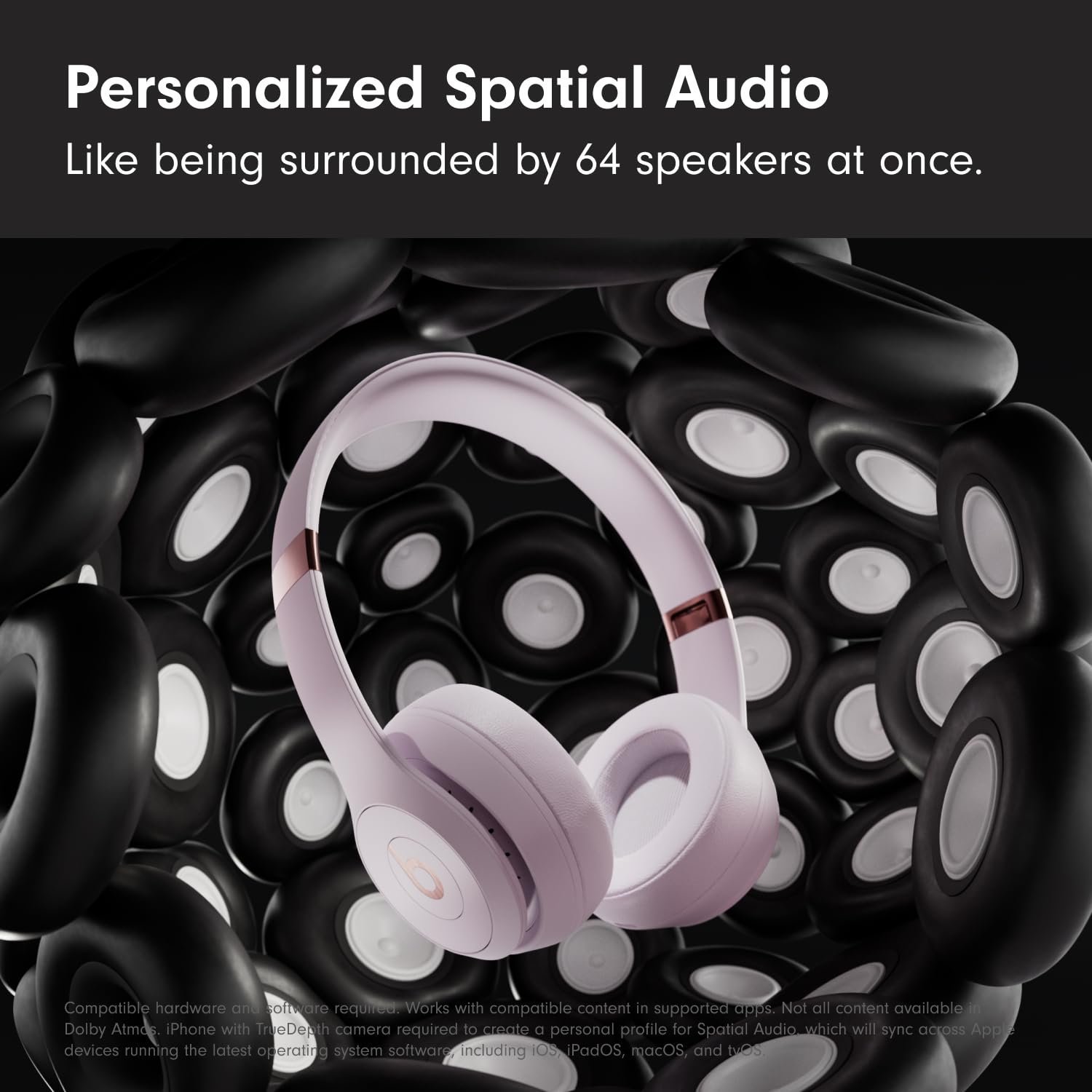beats solo 4 wireless on ear bluetooth headphones, up to 50 hour battery life, ultra lightweight comfort, powerful and balanced sound, apple & android compatible cloud pink beats solo 4 wireless on ear bluetooth headphones, up to 50 hour battery life, ultra lightweight comfort, powerful and balanced sound, apple & android compatible cloud pink