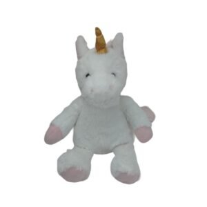 Unicorn Plush Stuffed Animal, Medium 14-24 in, White/Pink