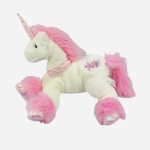 Animal Alley Pink Unicorn Plush Toys R Us Fantasy Magical Pillow Toy 17 inch